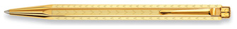 Stylo bille Caran d'Ache, série Ecridor Chevron Doré