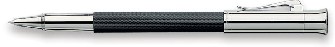 Stylo bille roulante Faber-Castell, série Guilloche Resin Noir