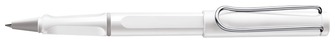 Stylo bille roulante Lamy , série Safari Blanc Clip Chrome