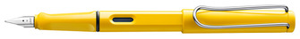 Stylo plume Lamy, série Safari Jaune Clip Chrome (Sans réservoir)