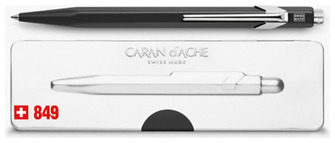 Stylo bille Caran d'Ache, série Office line 849 Noir mat Popline
