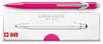 Stylo bille Caran d'Ache, série Office line  849 Violet fluo Popline