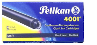 Cartouche d'encre Pelikan, série Refill & ink - Recharge & encre Encre bleu-noir