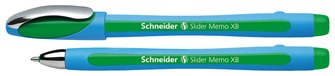 Stylo bille Schneider, série Slider Memo Encre Verte