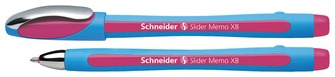 Stylo bille Schneider, série Slider Memo Encre Rose