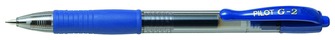 Stylo encre gel Pilot, série G2 Encre bleue