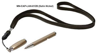 Stylo bille PenUSA, série Magnetic Nickel Satiné (Avec Cordon)