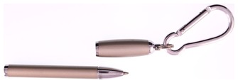 Stylo bille PenUSA, série Magnetic Nickel Satiné (Avec Mousqueton)