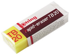 ROtring Radiergummis Rapid-eraser B20 - 3er Pack Weiß