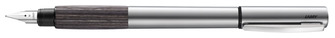 Stylo plume Lamy, série Accent AL Palladium (Grip en bois gris)