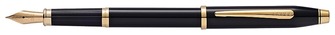 Stylo plume Cross, série Century II Noir laqué Gt