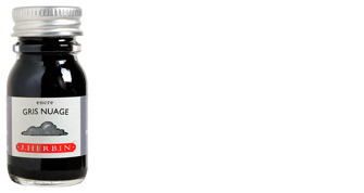 Bouteille d'encre J.Herbin , série La Perle des Encres Encre grise (Gris nuage) (10 ml)