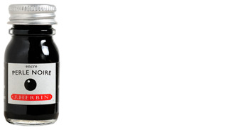 Bouteille d'encre J.Herbin, série La Perle des Encres Encre noire (Perle noire) (10 ml)