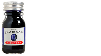 Bouteille d'encre J.Herbin , série La Perle des Encres Encre bleu (Saphir) (10 ml)