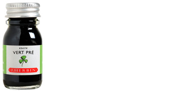 Bouteille d'encre J.Herbin , série La Perle des Encres Encre verte (Vert Pré) (10 ml)