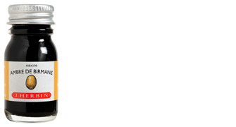 Bouteille d'encre J.Herbin , série La Perle des Encres ambre (Ambre de Birmanie) (10 ml)