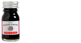 Bouteille d'encre J.Herbin , série La Perle des Encres  Encre rose (Bouquet d'antan) (10 ml)
