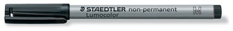 Crayon feutre Staedtler, série Lumocolor Noir Non-permanent