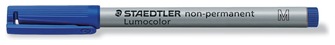 Crayon feutre Staedtler, série Lumocolor Bleu non-permanent