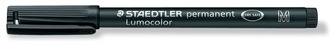 Crayon feutre Staedtler, série Lumocolor Noir permanent