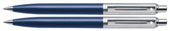 Ensemble stylo bille & porte mines Sheaffer, série Sentinel Bleu/Acier 