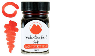 Bouteille d'encre Monteverde, série Core Ink Collection Encre Valentine Red - 30ml
