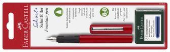 Stylo plume Faber-Castell, série School Rouge