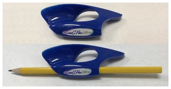 Grip de crayon Grandee Corp, série Ring-Pen Ultra Bleu (Moyen)