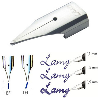 Pointe de plume Lamy, série Pièces Acier Z50 (Grosseurs spéciales)