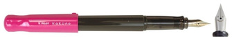Stylo plume Pilot, série Kakuno Rose & Gris