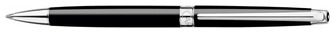 Stylo bille Caran d'Ache, série Léman Slim Noir ébène CT
