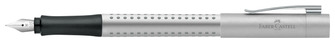 Stylo plume Faber-Castell, série Grip 2011 Chrome satiné 