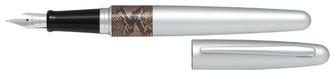 Stylo plume Pilot, série Metropolitan (MR Wildness) Chrome satiné