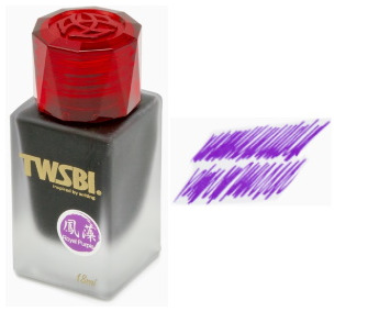 Bouteille d'encre TWSBI, série 1791 Inks 18ml Encre Royal Purple