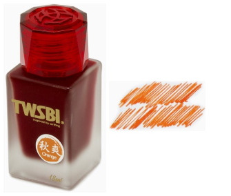 Bouteille d'encre TWSBI, série 1791 Inks 18ml Encre Orange