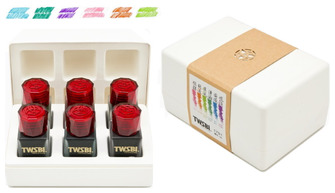 Ensemble de bouteilles d'encre TWSBI, série 1791 Inks 18ml (6 couleurs assorties)