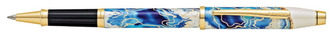 Stylo bille roulante Cross, série Wanderlust Bleu (Malta)