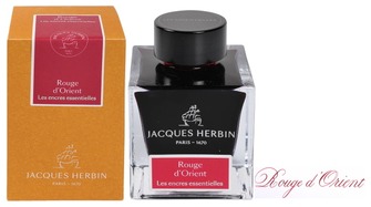 Bouteille d'encre Jacques Herbin, série Les encres Essentielles Rouge d'Orient 