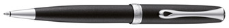 Stylo bille Diplomat, série Excellence A² Noir mat/Chrome mat
