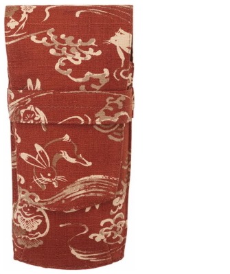Étui pour stylo Taccia, série Kimono Crimson Hare (Triple)