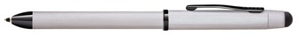 Stylo multifonction Cross, série Tech-3+ Chrome brossé BKT avec stylus