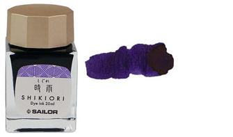 Bouteille d'encre Sailor, série Shikiori Encre violet (Shigure) - 20ml