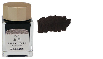 Bouteille d'encre Sailor, série Shikiori Encre Noir (Doyou) - 20ml