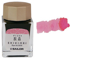 Bouteille d'encre Sailor, série Shikiori Encre Rose (Sakura-Mori) - 20ml