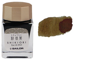 Bouteille d'encre Sailor, série Shikiori Encre Verte (Rikyu-Cha) - 20ml