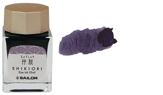 Bouteille d'encre Sailor, série Shikiori Encre Pourpre (Chu-Shu) - 20ml