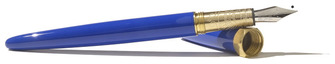 Stylo plume Ferris Wheel Press, série The Brush Fountain Pen Minuit céruléen (Pointe en acier inoxydable)