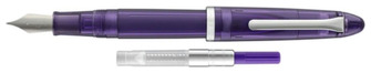 Stylo plume Sailor, série Compass 1911 Steel Mauve transparent