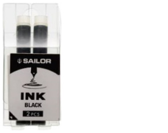 Cartouche d'encre Sailor, série Compass Color Ink Cartridges Encre noire (Boîte de 2)