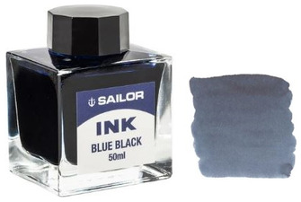 Bouteille d'encre Sailor, série Recharge & encre Encre bleu-noir (50ml)